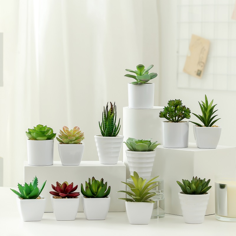 horký prodej umělé sukulentní v melamine hrnce pro prodej