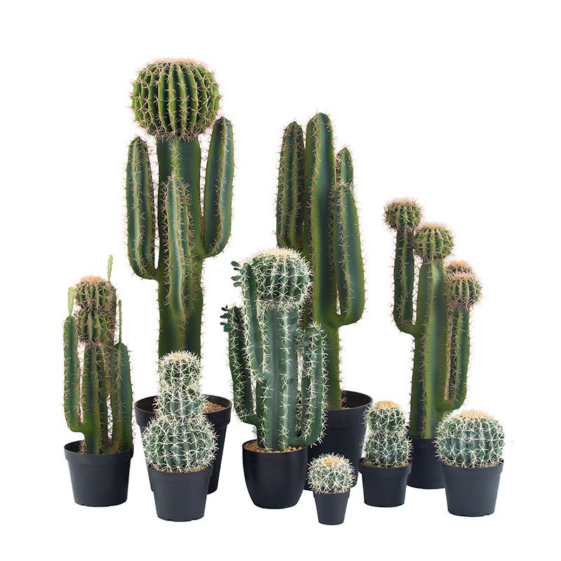 Vysoce kvalitnína vlastní dekorativní velké velikosti Faux Cactus Artificial Cactus Rostliny